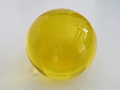 Crystal Glass Balls 35 mm Yellow | Crystal Balls | Crystal Spheres